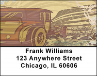 Vintage Roadster Cars Address Labels | LBBAD-48