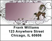 Gothic Grunge Girl Address Labels | LBBAD-49