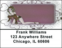 Gothic Grunge Girl Address Labels | LBBAD-49