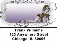 Gothic Grunge Girl Address Labels | LBBAD-49