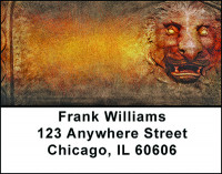 Gothic Lion Sculpture Address Labels | LBBAD-51