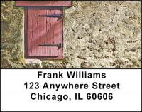 Retro Vintage Buildings Address Labels | LBBAD-55