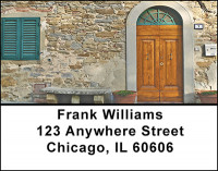 Retro Vintage Buildings Address Labels | LBBAD-55