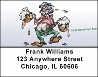 Drunk On Beer Address Labels | LBBAD-61
