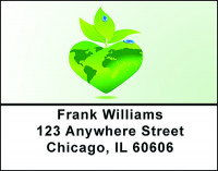 Eco Globe Address Labels | LBBAD-67