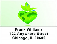 Eco Globe Address Labels | LBBAD-67