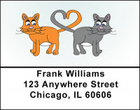 Kitty Cat Love Address Labels | LBBAD-69