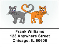 Kitty Cat Love Address Labels | LBBAD-69