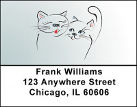 Pur-r-rfect Cat Lovers Address Labels | LBBAD-70