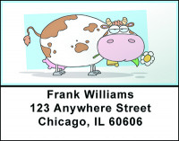 Farm Animal Cartoons Address Labels | LBBAD-72