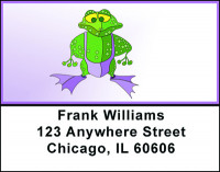 Cartoon Frogs Address Labels | LBBAD-74