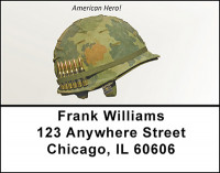 Vietnam Era Helmet Address Labels | LBBAD-78