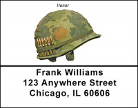 Vietnam Era Helmet Address Labels | LBBAD-78