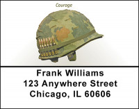 Vietnam Era Helmet Address Labels | LBBAD-78
