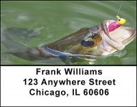 Bass Fishing Address Labels | LBBAE-40