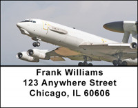 AWACS Airborne Early Warning Address Labels | LBBAE-44