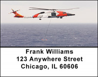 Helicopters Sea Rescue Address Labels | LBBAE-59