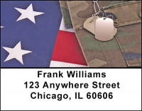 Military Dog Tags Address Labels | LBBAE-60