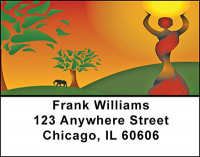 African American Pasts Address Labels | LBBAE-62