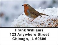Hardy Winter Birds Address Labels | LBBAE-64