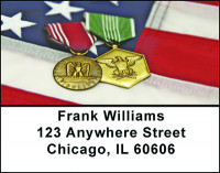 Military Service Medals Address Labels | LBBAE-79