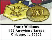 Military Service Medals Address Labels | LBBAE-79