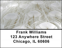 White Peacock Elegance Address Labels | LBBAE-88