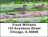 Colorful Wood Ducks Address Labels | LBBAE-89