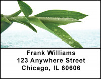 Bamboo Leaves Address Labels | LBBAE-98