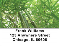 Bamboo Leaves Address Labels | LBBAE-98