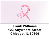 Fight Breast Cancer Address Labels | LBBAF-11