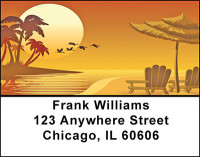 Palm Trees Address Labels | LBBAF-16