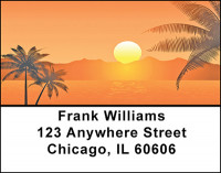 Palm Trees Address Labels | LBBAF-16