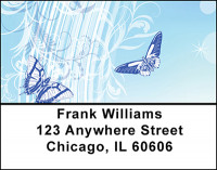 Rainbow Butterfly Abstract Address Labels | LBBAF-24