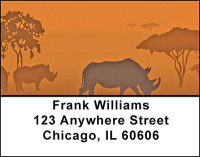 Safari Animals Address Labels | LBBAF-50