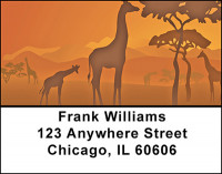 Safari Animals Address Labels | LBBAF-50