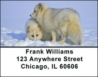 White Arctic Fox Address Labels | LBBAF-56