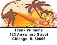 Surfin Address Labels | LBBAF-72