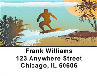 Surfin Address Labels | LBBAF-72