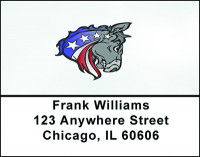 Vote Democrat Address Labels | LBBAF-80