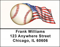 American Baseball Address Labels | LBBAF-88