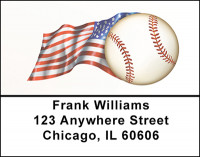 American Baseball Address Labels | LBBAF-88