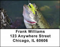 Fishing for Bass Address Labels | LBBAH-09