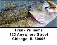 Fishing for Bass Address Labels | LBBAH-09