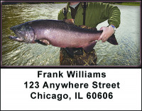 Salmon Fishing Alaska Address Labels | LBBAH-14