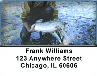 Salmon Fishing Alaska Address Labels | LBBAH-14