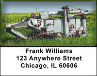 Old Farm Equipment Address Labels | LBBAH-29