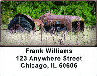 Old Farm Equipment Address Labels | LBBAH-29