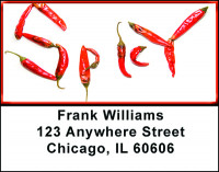 Mexican Peppers Address Labels | LBBAH-58