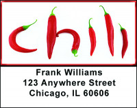 Mexican Peppers Address Labels | LBBAH-58